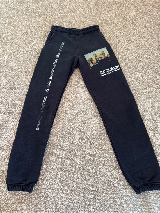 Urban Sophistication Other - Black Graphic Photo-Print Men's Joggers